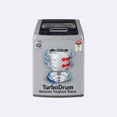 LG 6.5 kg Top Load Washing Machine (T65SKSF4ZD,Middle Free Silver)