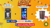 Single Door Fridge + Top Load Washing Machine and GET FREE Laundry Basket