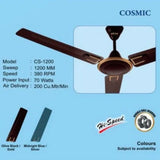 1200mm COSMIC Remi Ceiling Fan (OLIVE BLACK)(CS-1200)