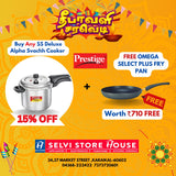SS Deluxe Alpha Svachh Cooker + Omega Select Plus Fry Pan